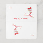 : Merry Christmas プレイスカード (外部開封)