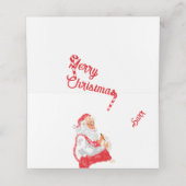 : Merry Christmas プレイスカード (内部開封)