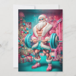 Merry Christmas | プレゼント以上に持ち上げるサンタ クリスマスのお笑い シーズンカード