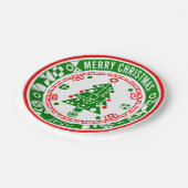 Merry Christmas ペーパープレート (アングル)