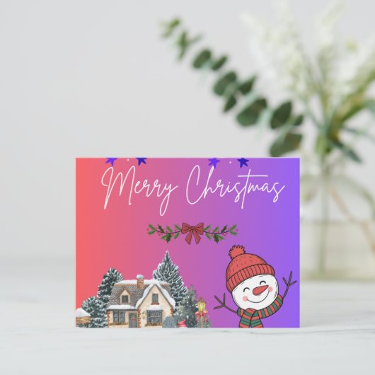 Merry Christmas ポストカード (スタンド正面)