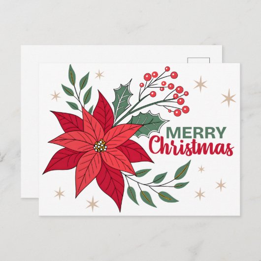 MERRY CHRISTMAS ポストカード (正面/裏面)