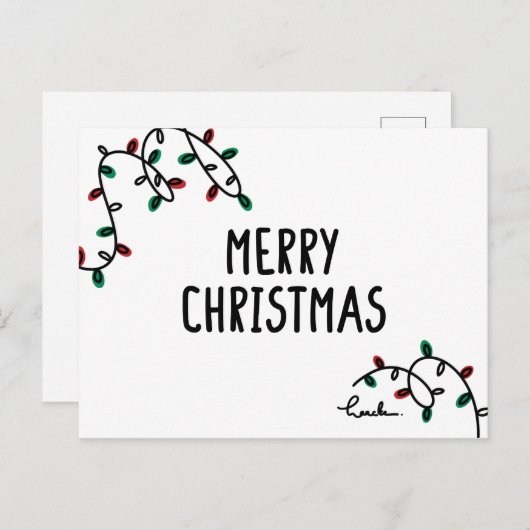 merry christmas ポストカード (正面/裏面)