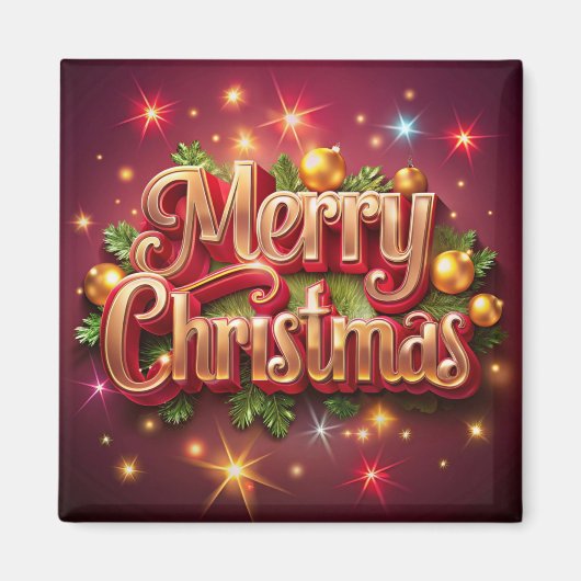 MERRY CHRISTMAS マグネット (正面)
