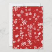 Merry Christmas モダン 3 PHOTO Greeting シーズンカード (裏面)