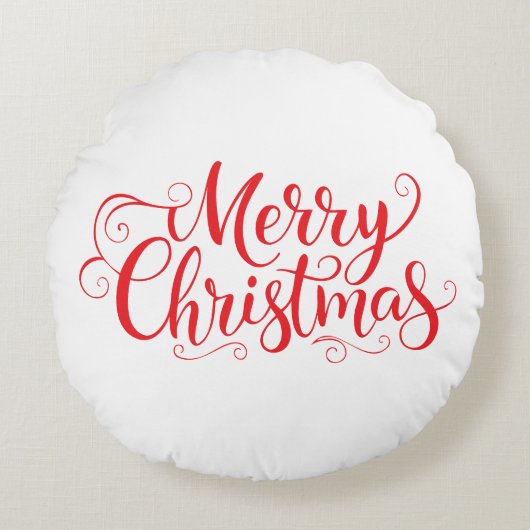 Merry Christmas  ラウンドクッション (正面)