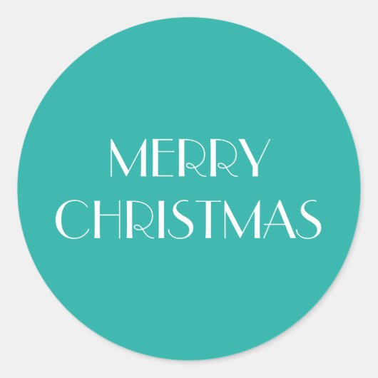 MERRY CHRISTMAS! ラウンドシール (正面)