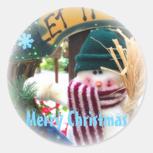 Merry Christmas ラウンドシール