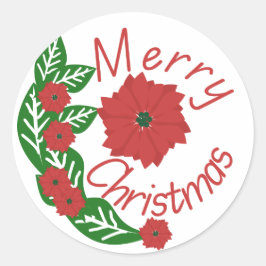 Merry Christmas ラウンドシール