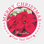 Merry Christmas ラウンドシール (正面)