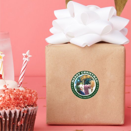 Merry Christmas! ラウンドシール (パーティー)