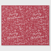 Merry Christmas  ラッピングペーパー (フラット)