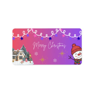 Merry Christmas ラベル