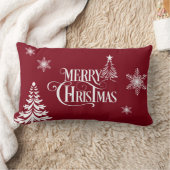 Merry Christmas ランバークッション (ブランケット)