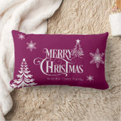 Merry Christmas ランバークッション (ブランケット)