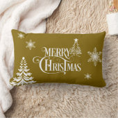 Merry Christmas ランバークッション (ブランケット)