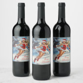 Merry Christmas ワインラベル (ボトル)