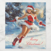 Merry Christmas ワインラベル (シングルラベル)