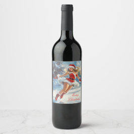 Merry Christmas ワインラベル