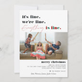 Merry Christmas | 何も問題なし 面白いホリデーグッズ シーズンカード (正面)
