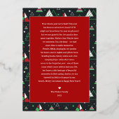 Merry Christmas | 何も問題なし 面白いホリデーグッズ 箔招待状 (裏面)
