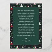 Merry Christmas | 何も問題なし 面白いホリデーグッズ 箔招待状 (裏面)