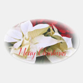 Merry Christmas 楕円形シール (正面)