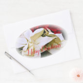 Merry Christmas 楕円形シール (封筒)