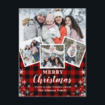 Merry Christmas 素朴 4 PHOTO Collageグリーティング ポストカード<br><div class="desc">Merry Christmas 素朴 4 PHOTO Collageグリーティングポストカード。</div>