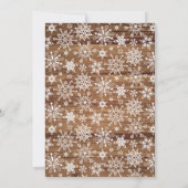 Merry Christmas 素朴 4 Photo Greeting シーズンカード (裏面)