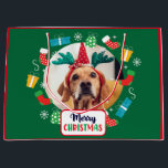 Merry Christmas （自分の写真を追加）抱き枕 ラージペーパーバッグ<br><div class="desc">Merry Christmas （自分の写真を追加）抱き枕。この製品は完全にカスタマイズ可能であり、デザインは他の製品にも転送することができる。製品のコーディネートが利用可能</div>