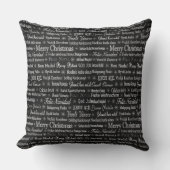 Merry Christmas 違う in Languages クッション (正面)