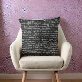 Merry Christmas 違う in Languages クッション