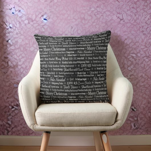 Merry Christmas 違う in Languages クッション