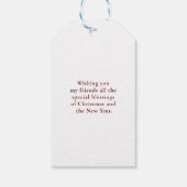 Merry Christmas」顧客専用フォトハート ギフトタグ (裏面)