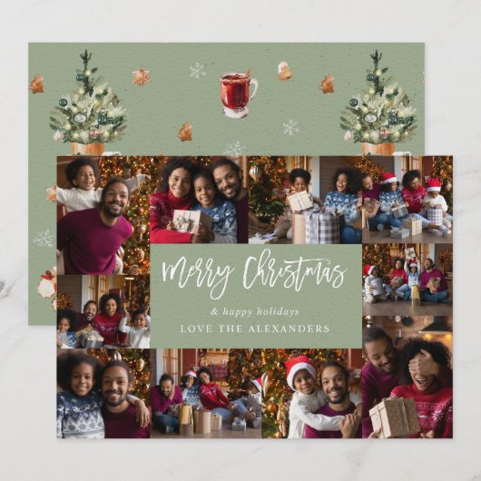 Merry Christmas 10数々の写真 – 緑P (正面/裏面)