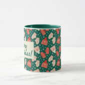Merry Christmas 11oz Green Hat & Mittens Mug マグカップ (中央)