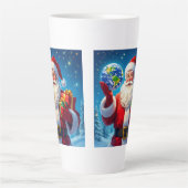 „Merry Christmas“1 カフェラテマグ (正面)