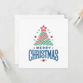 Merry Christmas 1 カード (正面/裏面インサイチュ)