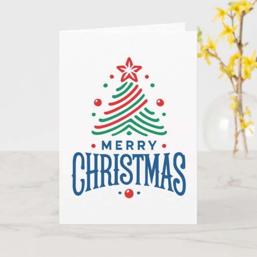 Merry Christmas 1 カード (黄色い花)