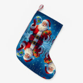 „Merry Christmas“1 スモールクリスマスストッキング (正面 (吊り時))
