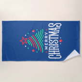 Merry Christmas 1 ビーチタオル (正面)