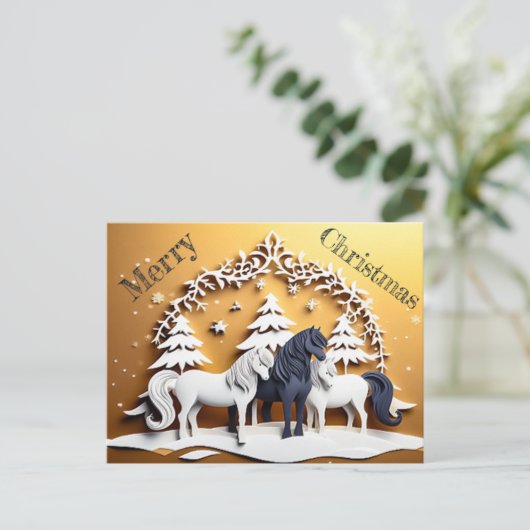 Merry Christmas - 1 ポストカード (スタンド正面)