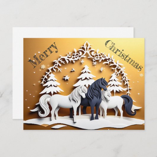 Merry Christmas - 1 ポストカード (正面/裏面)