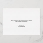 Merry Christmas 2024会社のロゴリース 箔シーズンカード (裏面)