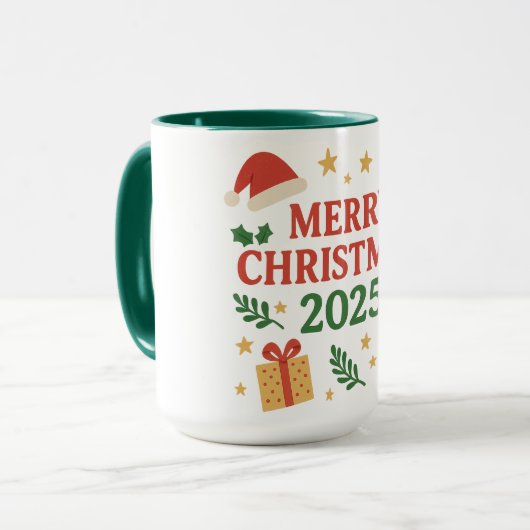 Merry Christmas 2025 マグカップ (正面左)