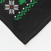 Merry Christmas 2025 Rhino Santa Hat Ugly Xmas Lon フリースブランケット (角)