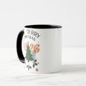 Merry Christmas 2026 Mug – Festive Holiday Coffee  マグカップ (正面左)