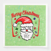 Merry Christmas 20xx Santa with Hat & Sparkles (正面)
