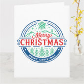 Merry Christmas 2 カード (黄色い花)